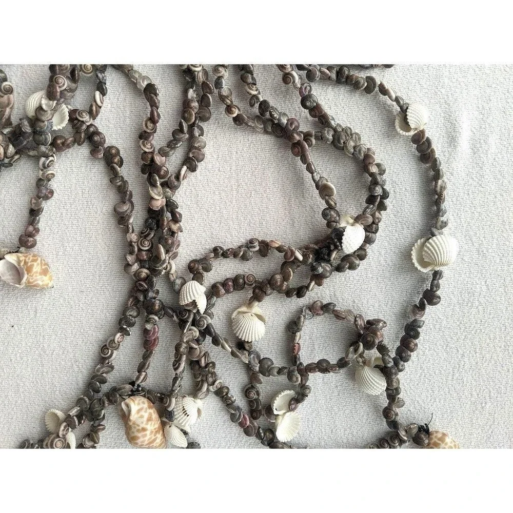 Seashell Garland 22 Feet Long Beach Decor Accent Coastal Craft Supply Art Resort